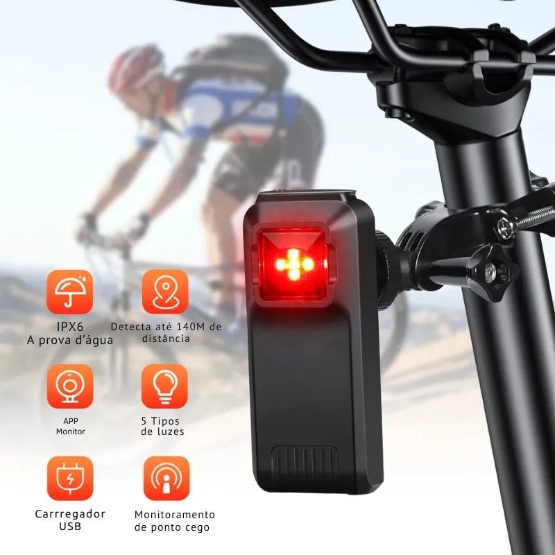 Luz Traseira Radar Keverest W100 para Bicicleta