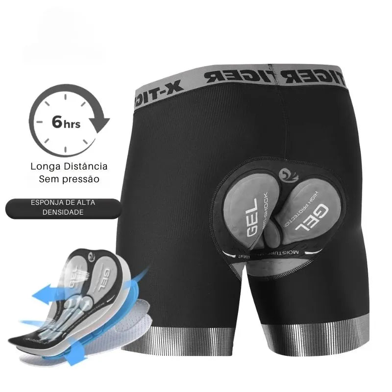 Shorts Acolchoados X-TIGER para Ciclismo - Keverest