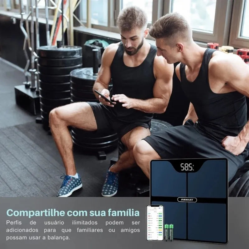 Balança Digital INSMART com Bioimpedância - Keverest