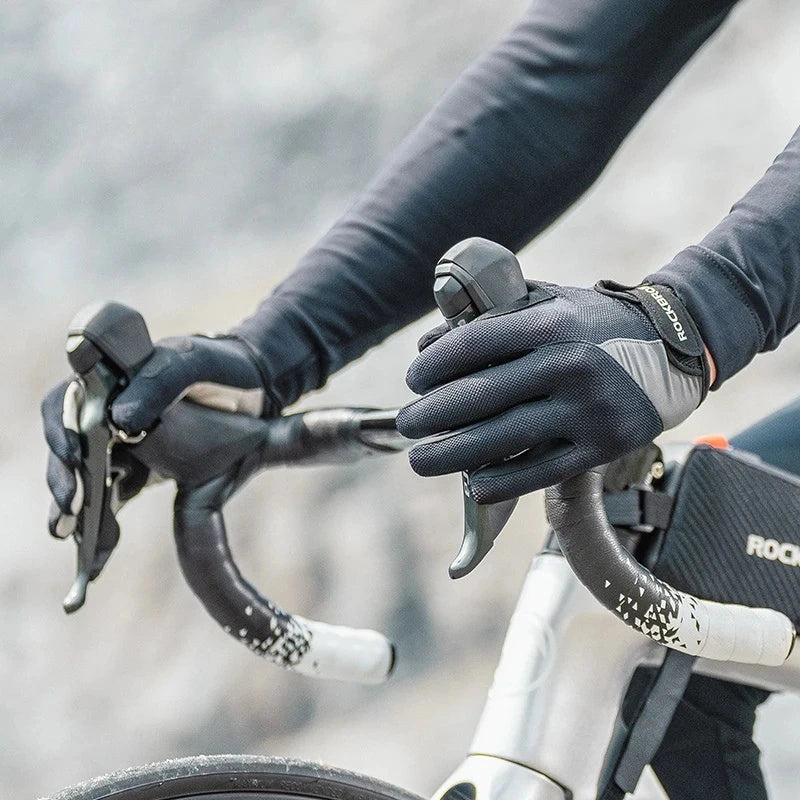 Luvas de Ciclismo ROCKBROS Dedo Completo Toque Tela