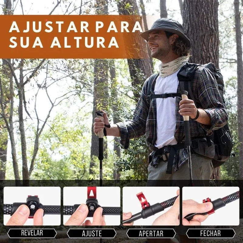 Bastão de Caminhada Retrátil Ultralight Naturehike