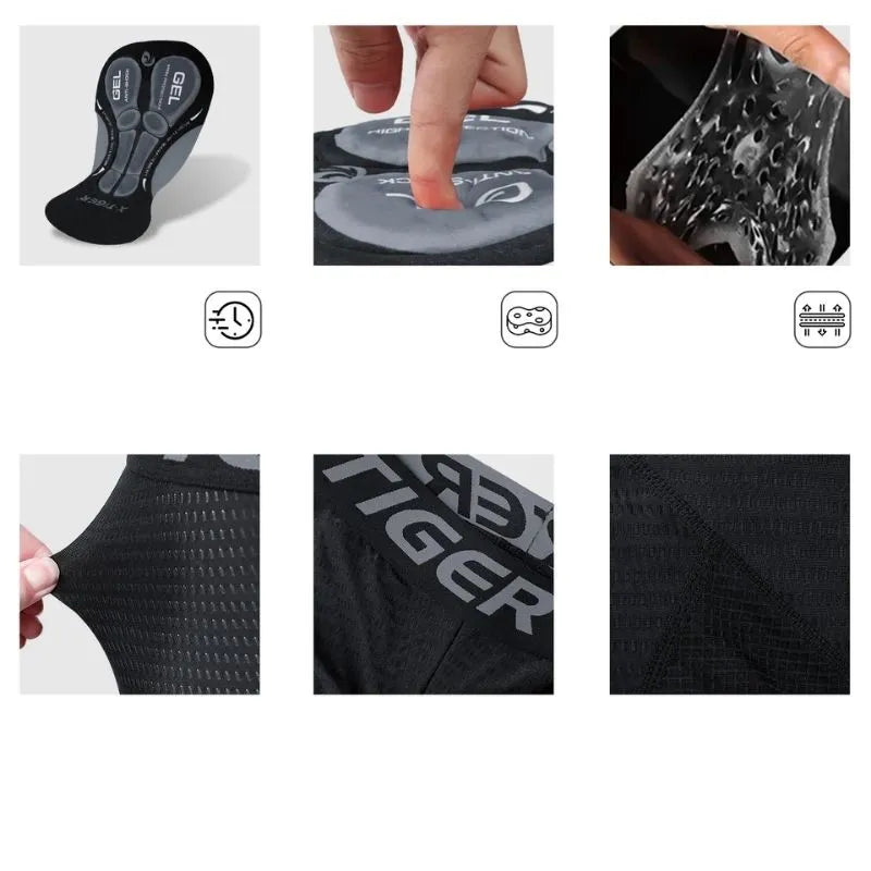 Shorts Acolchoados X-TIGER para Ciclismo - Keverest