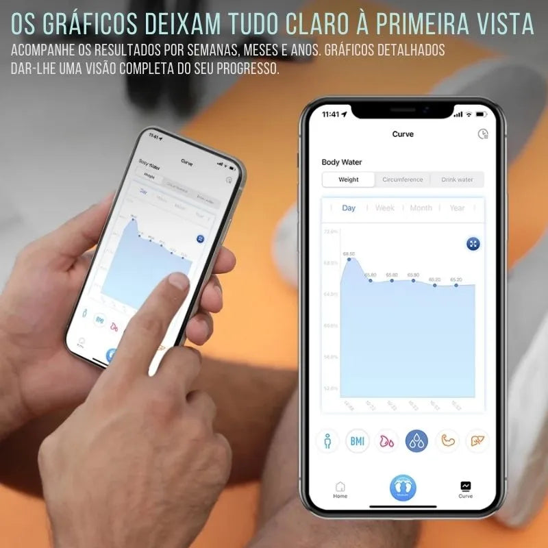 Balança Digital INSMART com Bioimpedância - Keverest