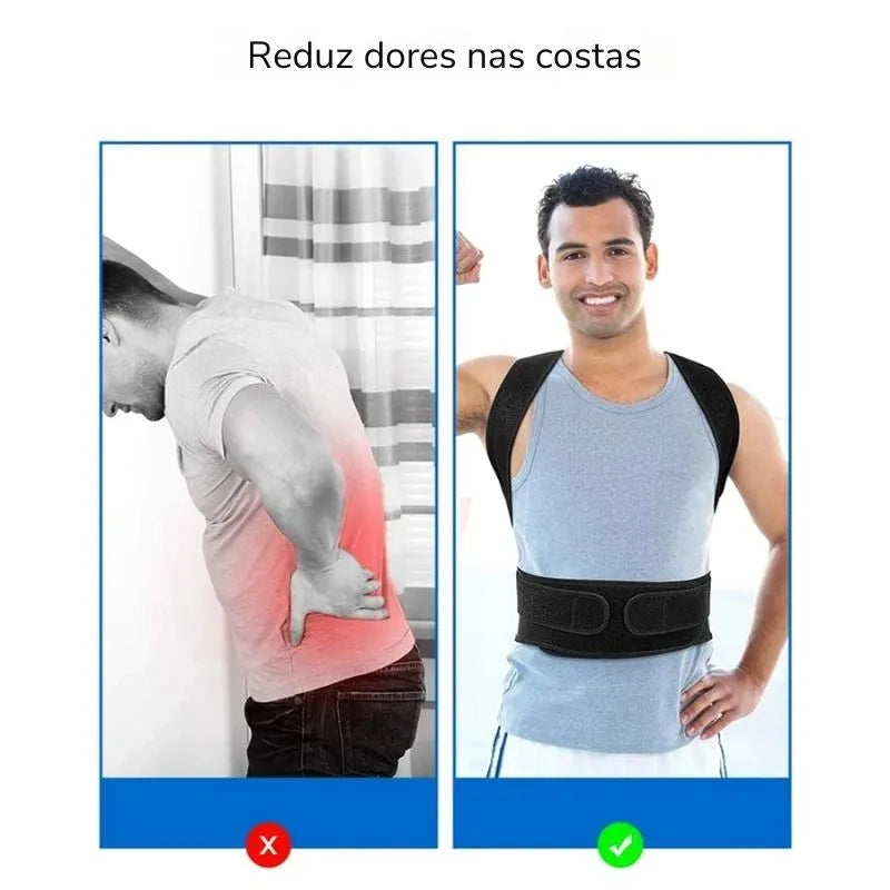 Corretor de Postura Ajustável Keverest para Conforto e Saúde