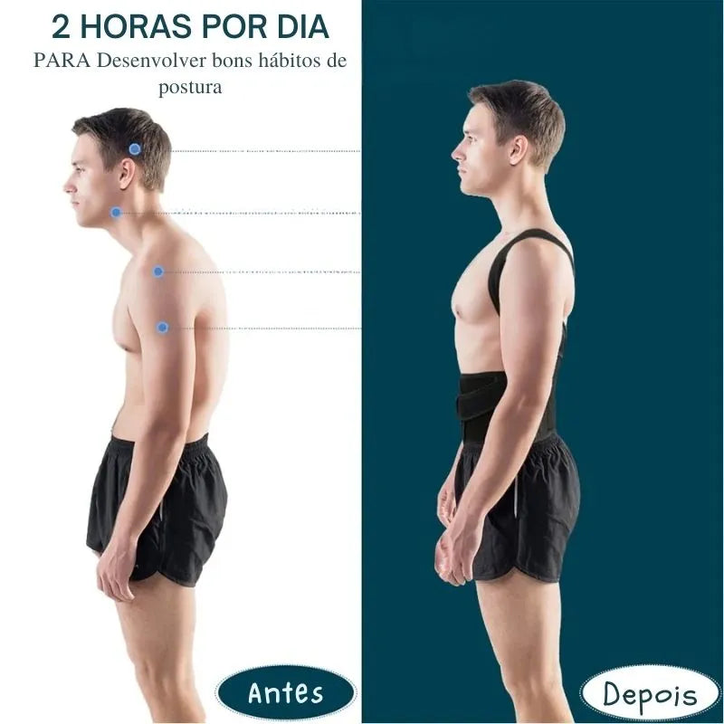 Corretor de Postura Ajustável Keverest para Conforto e Saúde