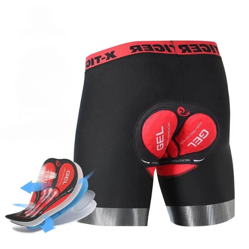 Shorts Acolchoados X-TIGER para Ciclismo - Keverest