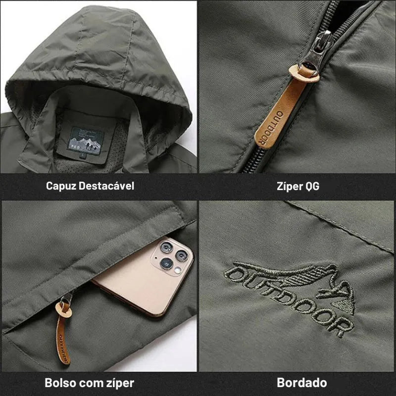 Jaqueta Tática Masculina Impermeável