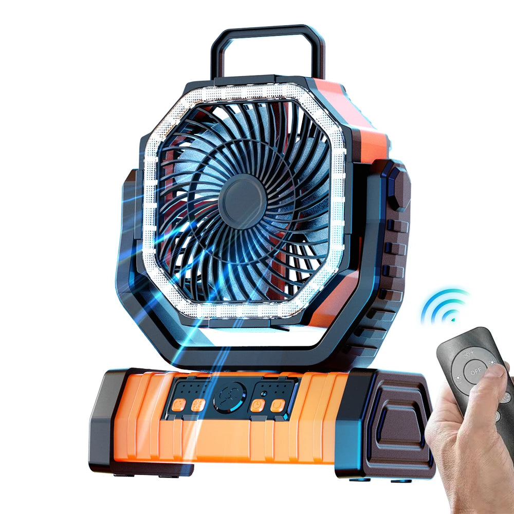 Ventilador Portátil Recarregável 3 em 1