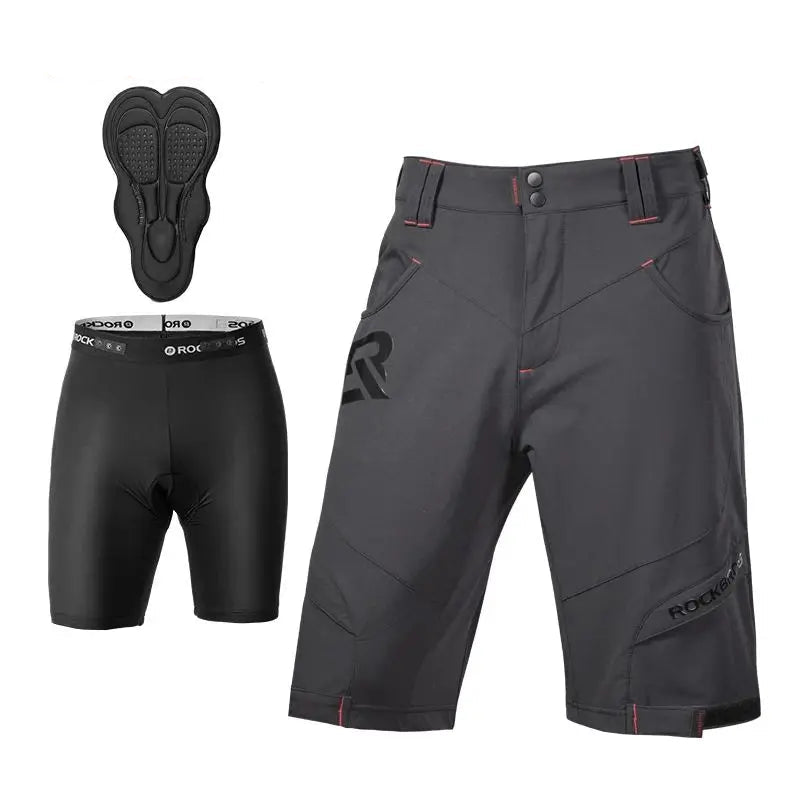 Calções Masculinos 2 em 1 com Almofada 4D - Keverest