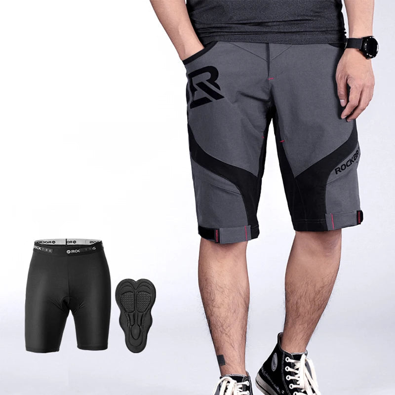 Calções Masculinos 2 em 1 com Almofada 4D - Keverest