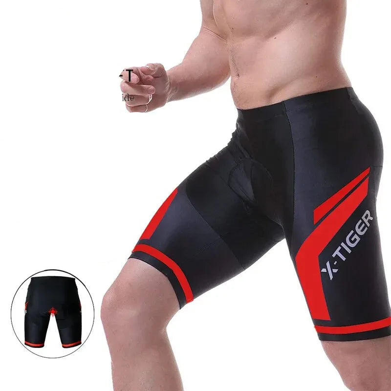 X-TIGER Cycling Shorts Men Gel Pad Roupas de Bicicleta MTB Road Bike Calças Anti-slip Leg Grips Bike Shorts Summer Outfit Roupas