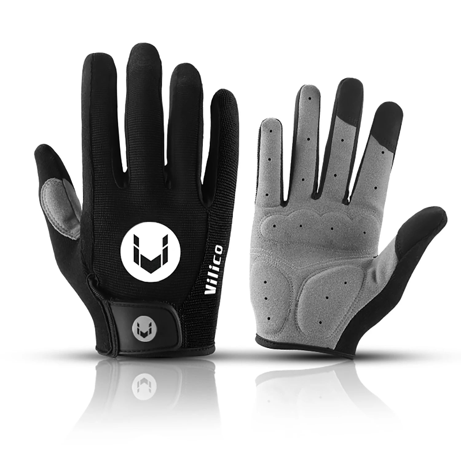 Ciclismo antiderrapante luvas de dedo cheio mtb bicicleta luvas almofada das mulheres dos homens respirável anti-choque luvas esportivas