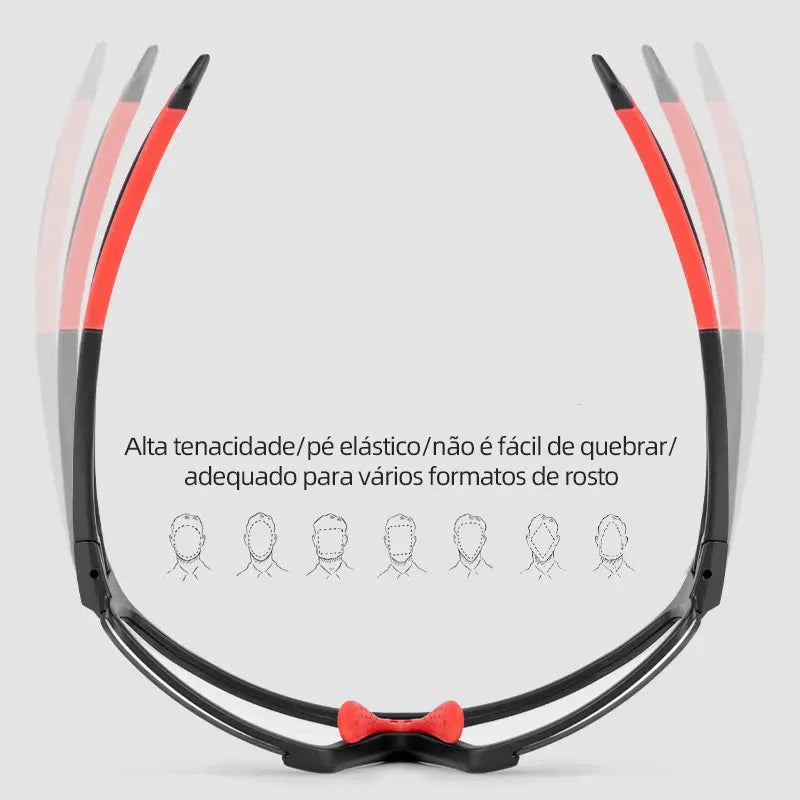 Óculos De Ciclismo Fotocromático