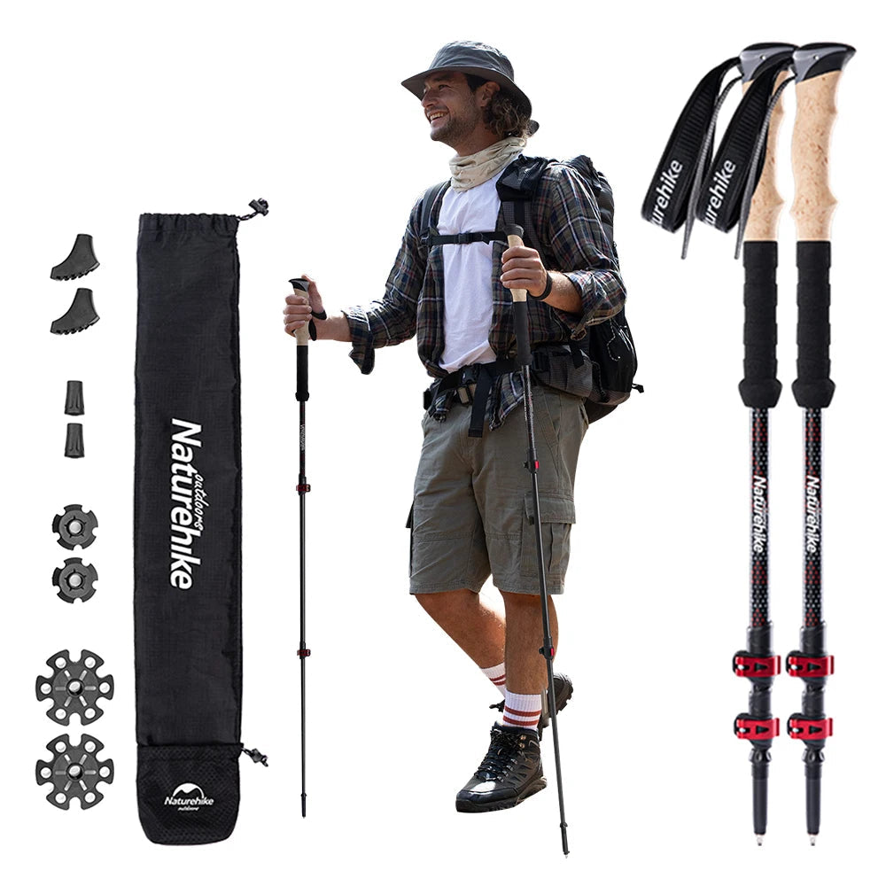 Bastão de Caminhada Retrátil Ultralight Naturehike