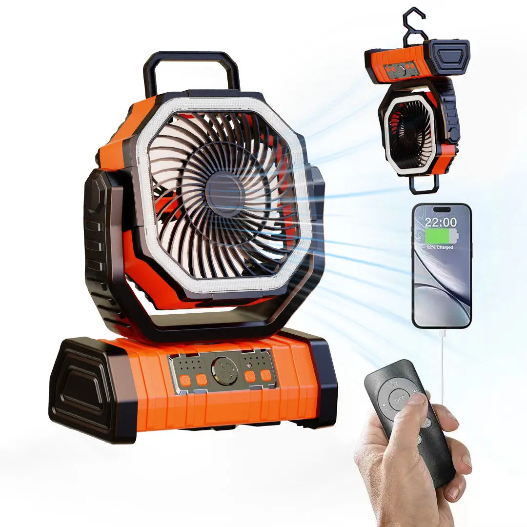 Ventilador Portátil Recarregável 3 em 1