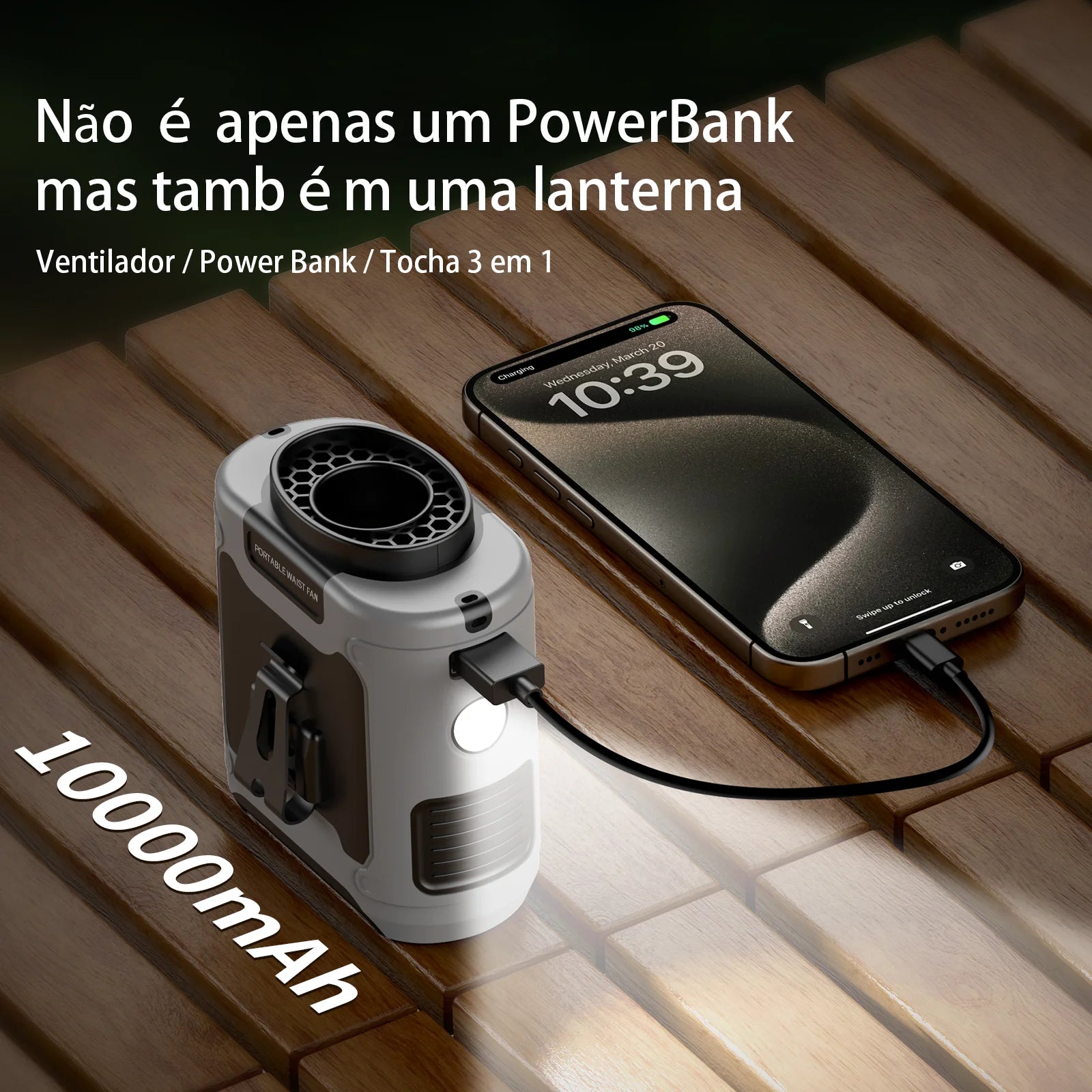 Ventilador De Cintura Portátil