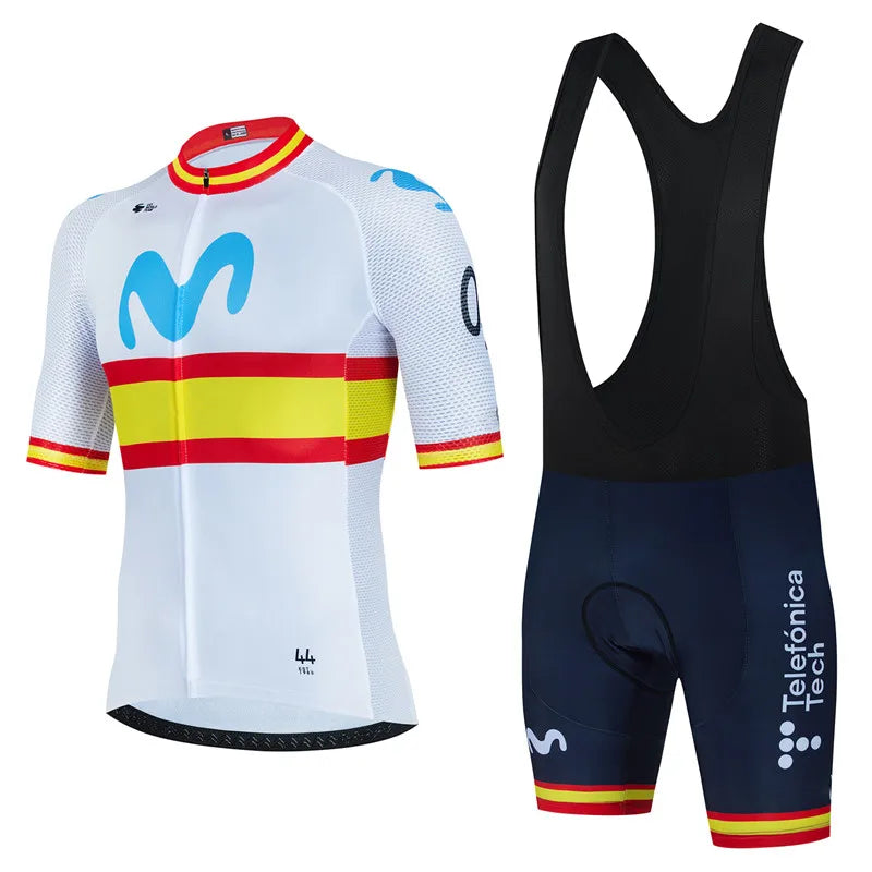 Conjunto de Ciclismo Movistar Anti-UV Masculino