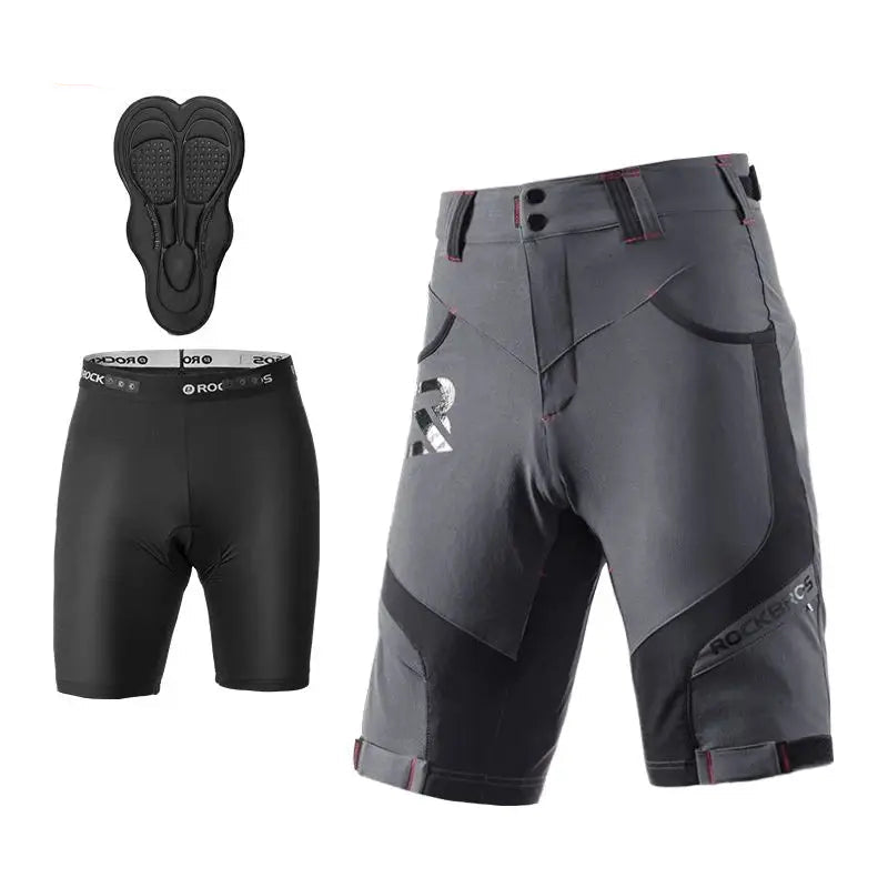 Calções Masculinos 2 em 1 com Almofada 4D - Keverest