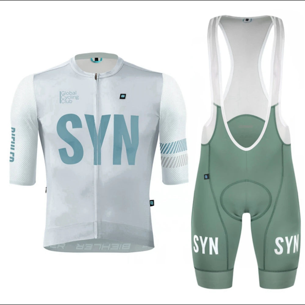 Conjunto de Ciclismo SYN Masculino - Camisa e Bib Shorts