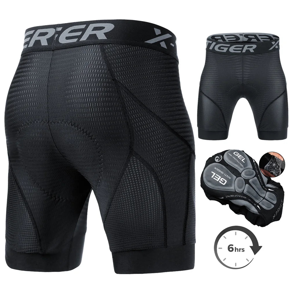 Shorts Acolchoados X-TIGER para Ciclismo - Keverest