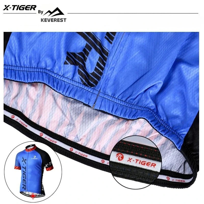 X-TIGER camisa de ciclismo dos homens roupas de mountain bike de secagem rápida corrida mtb roupas de bicicleta uniforme respirável roupas de ciclismo wear