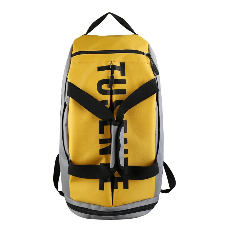 Bolsa de ginástica esportiva de grande capacidade para mulheres, mochila de fitness, impermeável, multifuncional, sapatos, armazém, mochila de viagem, esportes, bolsas de ombro