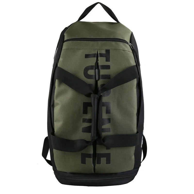 Bolsa de ginástica esportiva de grande capacidade para mulheres, mochila de fitness, impermeável, multifuncional, sapatos, armazém, mochila de viagem, esportes, bolsas de ombro