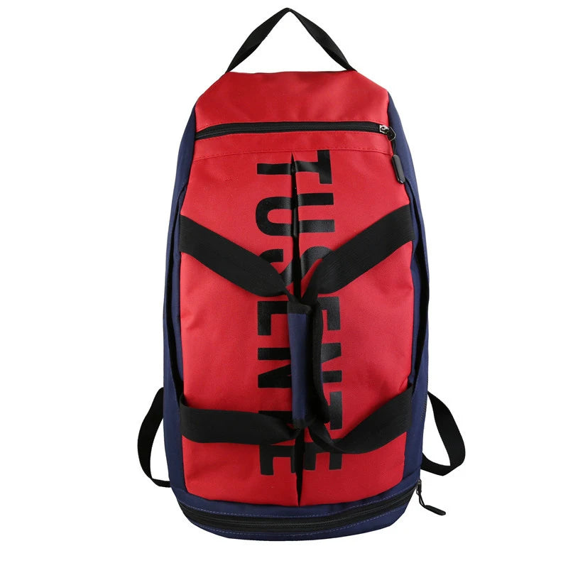 Bolsa de ginástica esportiva de grande capacidade para mulheres, mochila de fitness, impermeável, multifuncional, sapatos, armazém, mochila de viagem, esportes, bolsas de ombro