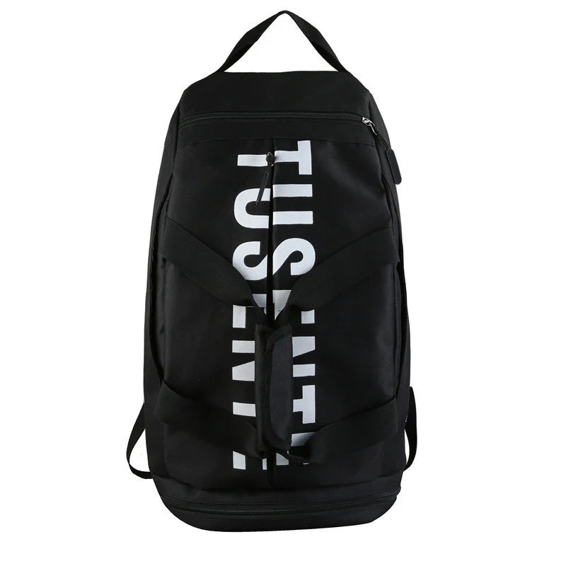 Bolsa de ginástica esportiva de grande capacidade para mulheres, mochila de fitness, impermeável, multifuncional, sapatos, armazém, mochila de viagem, esportes, bolsas de ombro