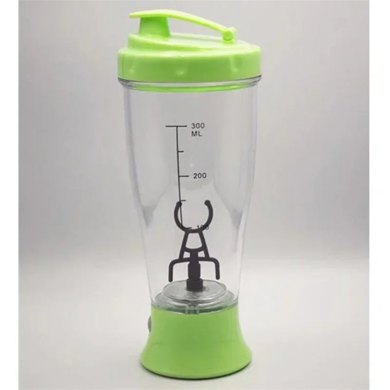Copo de café elétrico portátil, Milk Protein Powder Shaker, Garrafa de água plástica para fitness, ginásio, esportes, preguiçoso, 1pc