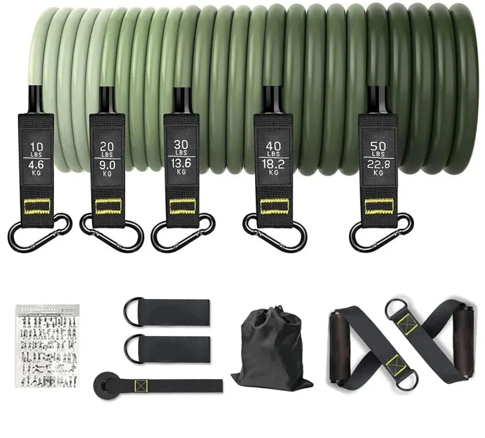 Bandas de resistência para homens e mulheres Corda de tração de tensão Exercício Fitness Home Gym Equipamento de treinamento de força
