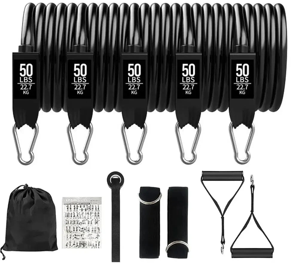Bandas de resistência para homens e mulheres Corda de tração de tensão Exercício Fitness Home Gym Equipamento de treinamento de força