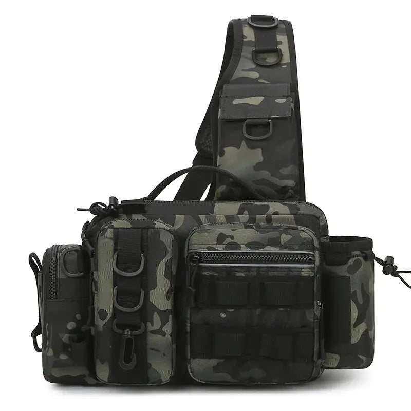 Mochila de Pesca Multifuncional Keverest com Suporte de Haste