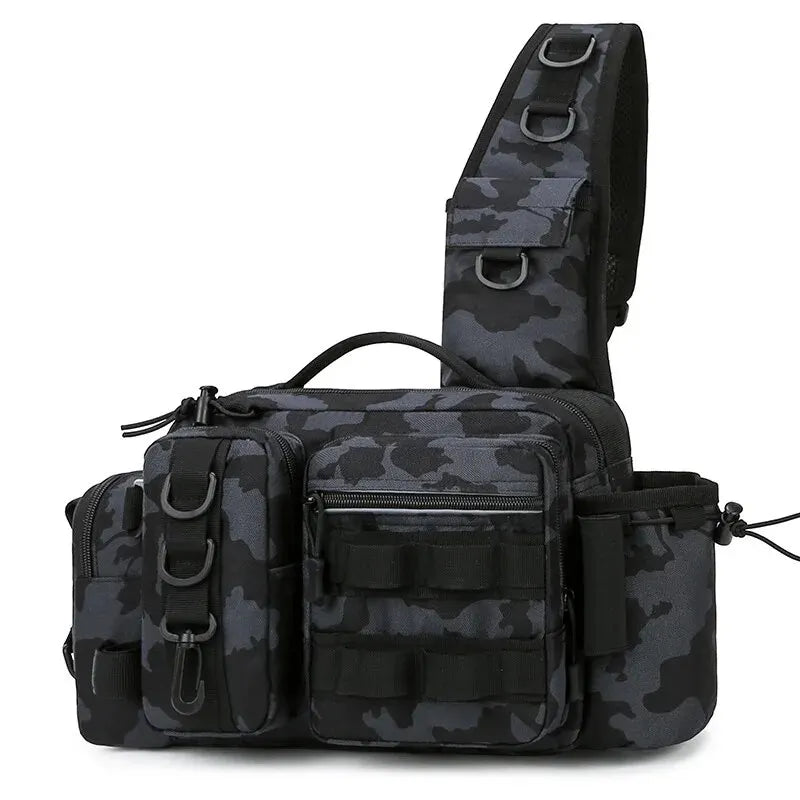 Mochila de Pesca Multifuncional Keverest com Suporte de Haste