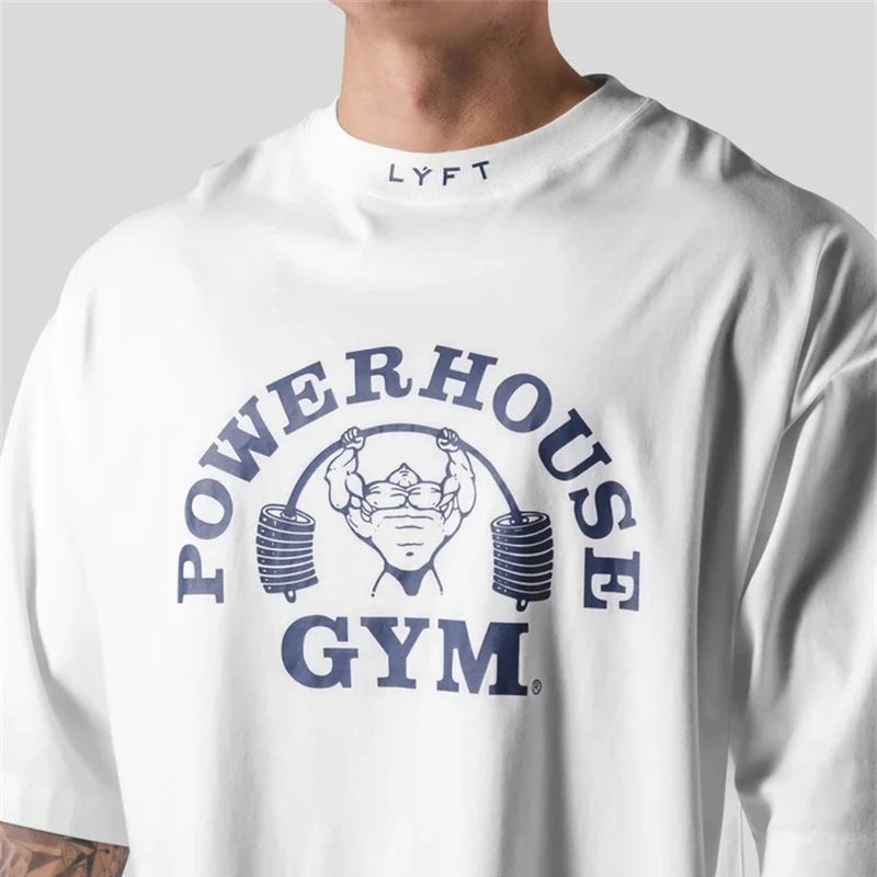 Camiseta Masculina Oversized LYFT de Musculação - Keverest