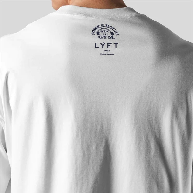 Camiseta Masculina Oversized LYFT de Musculação - Keverest
